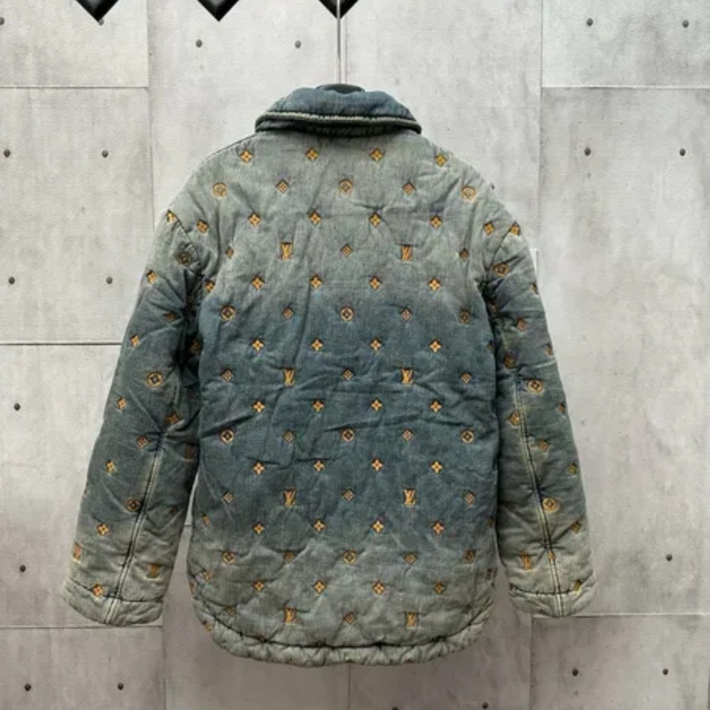 Louis Vuitton Gray and Gold Ski Jacket